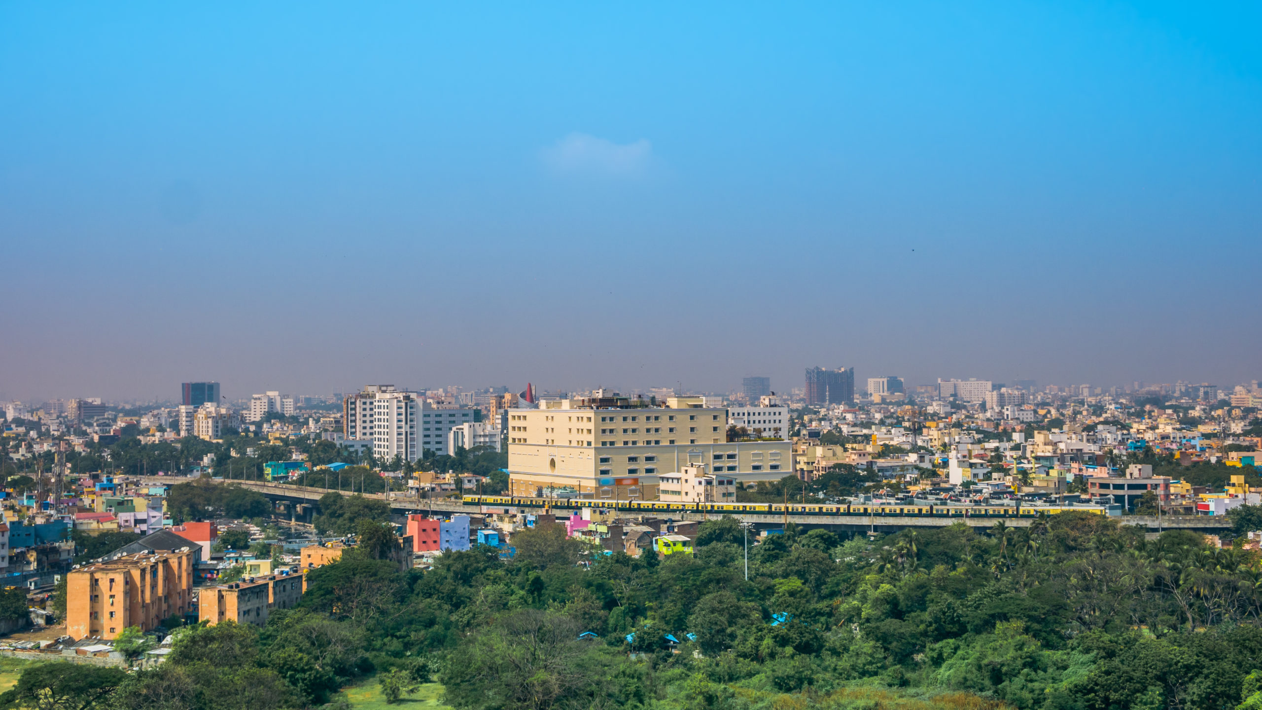Panoramic View Of Chennai India